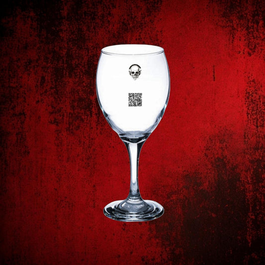 Sound Trak QR Code Wine Glasses